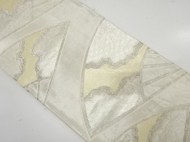 JAPANESE KIMONO / ANTIQUE FUKURO OBI / SILK / WOVEN CLASSICAL PATTERN
